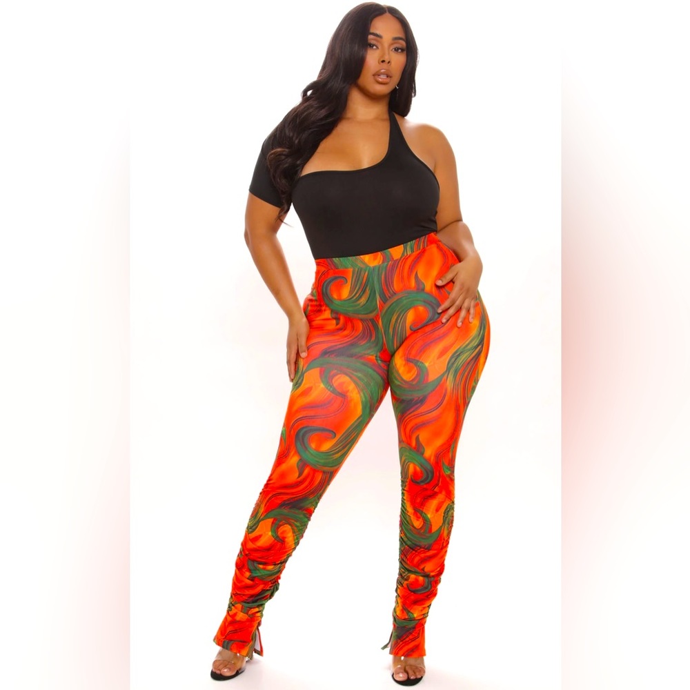 Plus size Groovy Stacked Pants 2x